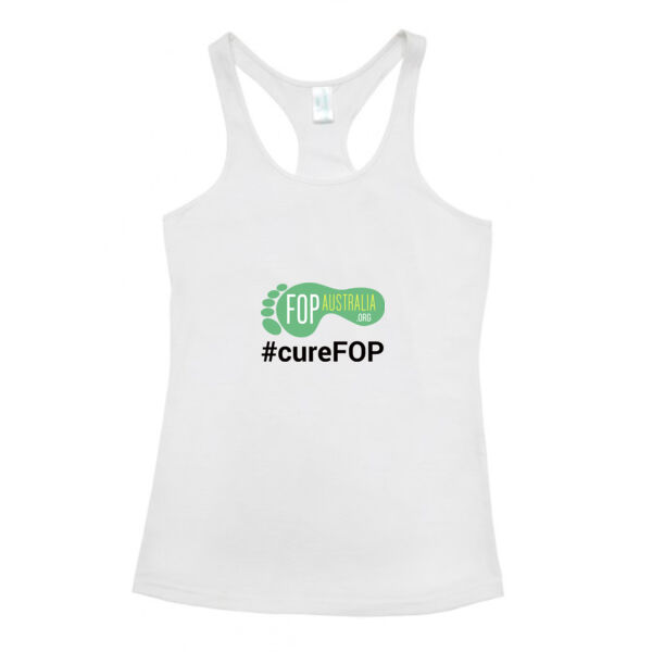 What is F.O.P.? Fun-run ladies singlet - black writing Thumbnail