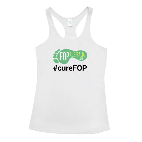 What is F.O.P.? Fun-run ladies singlet - black writing Thumbnail