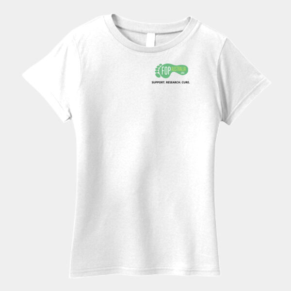 Ladies T-shirt - black writing Thumbnail